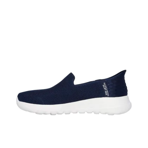 Skechers Hands Бесплатно Slip ins Устойчивый к истиранию Дышащий Низкий Топ Casual Женский Синий Белый