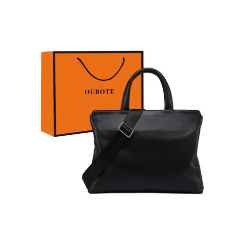 OUBOTE Корова Кожа Одно Плечо Сумка Стандартная Мужская Черная