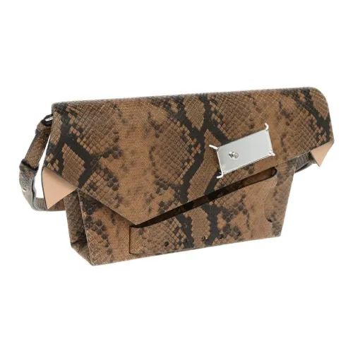 Maison Margiela Snatched Козья кожа Сумка через плечо Сумка на плечо Женская Коричневая