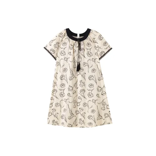 X QINGE Ночная сорочка Лето Женские Экрю