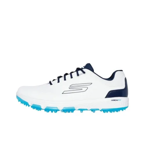 Skechers Низкий топ Обувь для гольфа Мужская Белый Синий