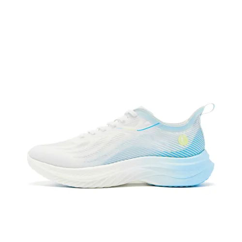QIAODAN Light Speed 4,0PLUS Беговые кроссовки Низкий топ Jordan Белый Drop Синий Мужской