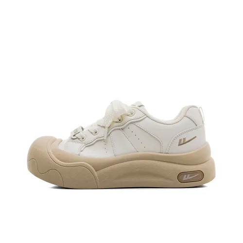 Warrior Белый Кроссовки Устойчивые к истиранию Низкие Кроссовки для скейтбординга Женские Бежевый хаки