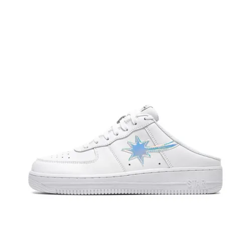 Starwalk Soldier Устойчивый к истиранию Дышащий Низкий Топ Открытый Тупик Скейтборд Кроссовки Унисекс Белый Лазер