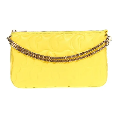 CL LUBOTING Телячья кожа Портативная Сумка через плечо Сумка на плечо Женская Желтая