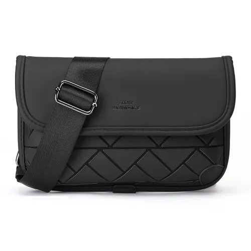 FAIRWHALE ПУ (полиуретан) Сумка через плечо Стандартная Унисекс Черная