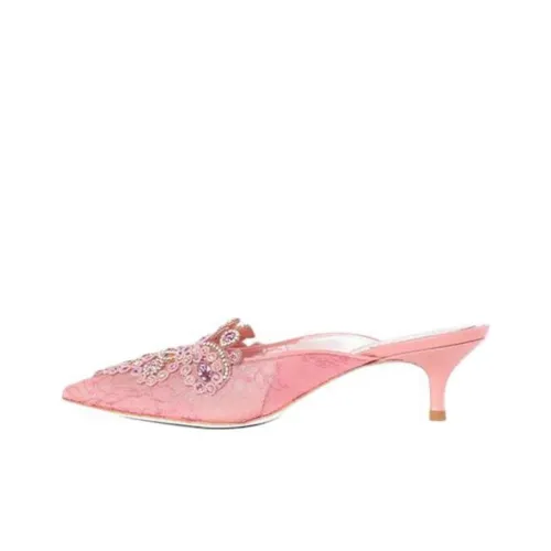 RENE CAOVILLA Veneziana Домашние тапочки Женские Розовый