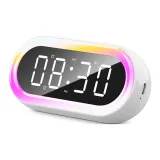 Белый [Будильник, Bluetooth-колонка, RGB-атмосферный свет]