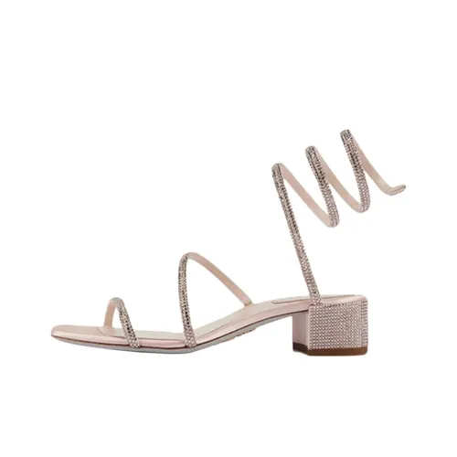 RENE CAOVILLA Cleo One Sandals Strap 3,5cm Women's Beige