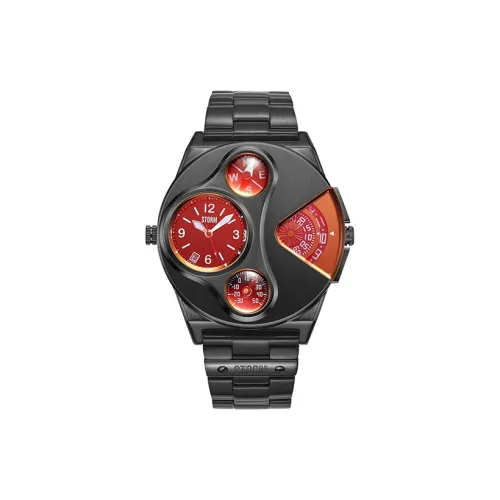 STORM V2 NAVIGATOR Collection Кварцевые мужские часы механизм ремешок из нержавеющей стали красный циферблат