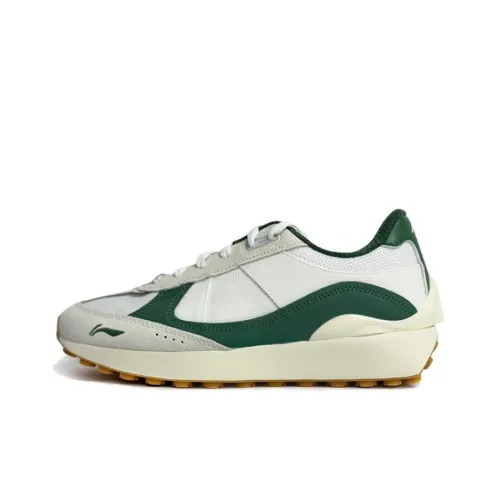 Подкладка Resistant к истиранию Низкий Топ Casual Мужской Белый Зеленый