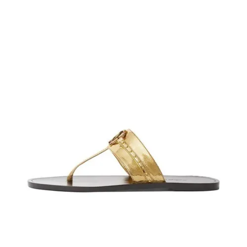 Roberto Cavalli Шлепанцы Женские Золотые