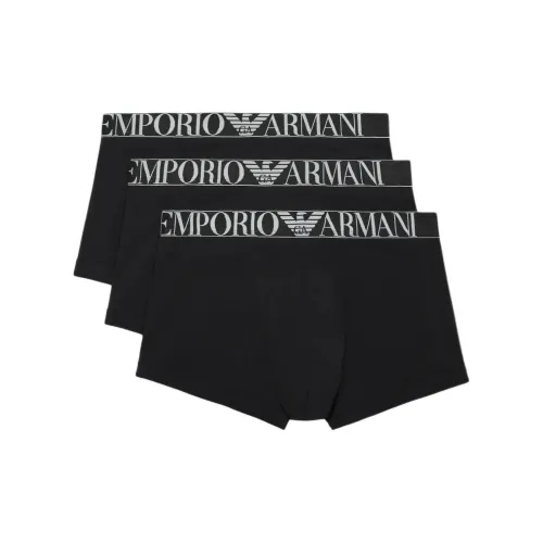 Emporio Armani SS24 Трусы Мужские 3 упаковки Черный
