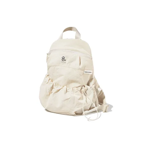 LIVEBOX EN DIRECT Нейлон Рюкзак Маленький Женский Экрю Черный