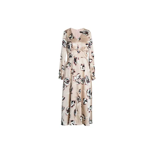 ROEYSHOUSE Длинное платье с длинными рукавами женское многоцветное