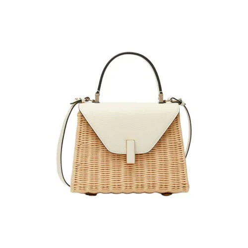 Valextra Iside Millepunte Телячья кожа Сумка через плечо Сумка Мини Женская Бежевая