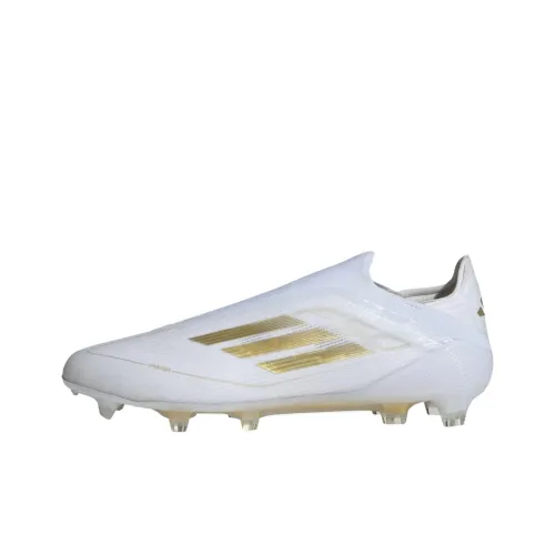 Adidas F50 ELITE Твердый грунт Износостойкие и Легкие Футбольные бутсы Унисекс Белый Золотой
