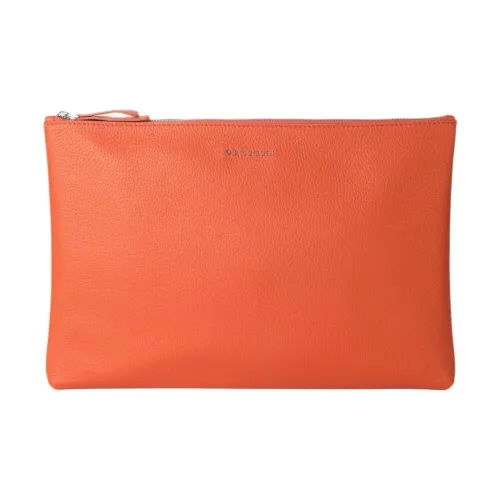 Orciani GRAIN LEATHER Документарие Файл Клатч Мужской Оранжевый