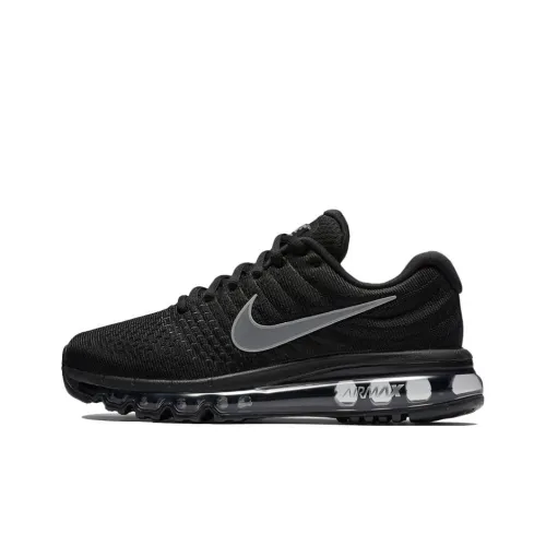 Nike Air Max 2017 Low Топ Повседневные Беговые Кроссовки Женские Черные Серые