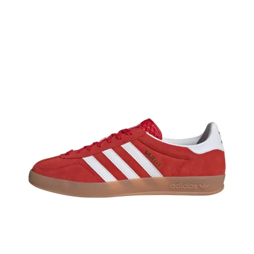 Adidas Originals Gazelle Abrasion Resistant Низкие Кроссовки для скейтбординга Мужские Красные Белые