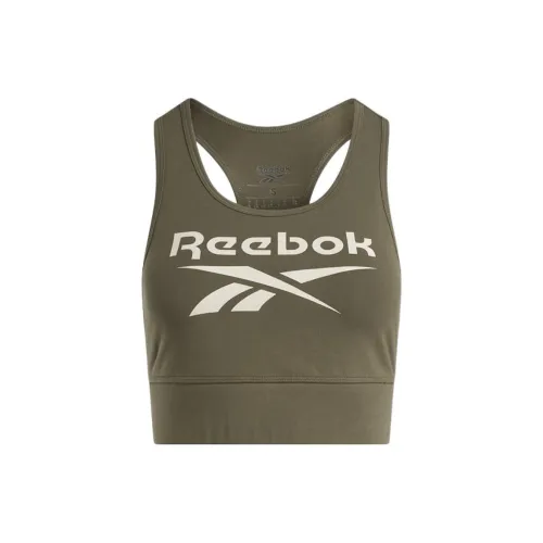 Reebok Армейский зеленый Женские Бюстгальтеры