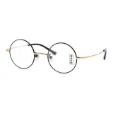 Чёрный круг + Золотая насадка на нос