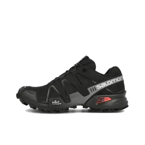 Кроссовки для бега Salomon Collaboration Speedcross 3, низкий топ, черные, унисекс