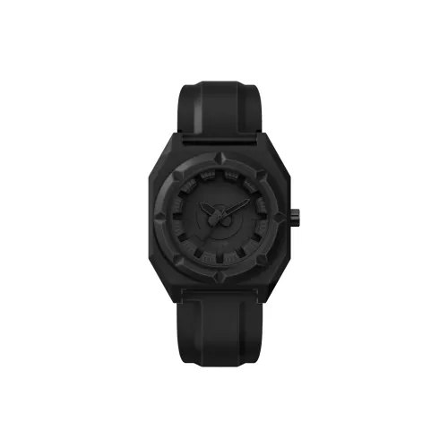 CHARLOTTE RAFFAELLI Кварцевый механизм Унисекс Часы Octagonal Series 40 мм Черные