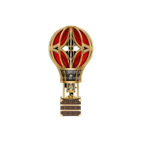 LOUIS VUITTON Механические настольные часы стекло унисекс черный