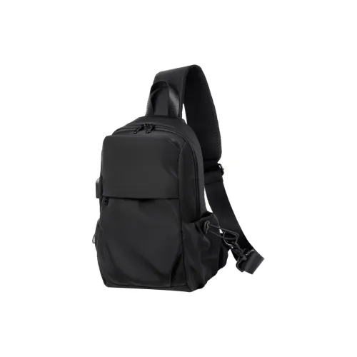 CMLZIUA Износостойкая ткань Сумка через плечо Sling Сумка Стандартная Унисекс Черный Серый