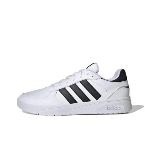 Adidas Neo Courtbeat Slip Resistant Abrasion Resistant Легкий Низкий Топ Скейтборд Кроссовки Унисекс Белый Черный