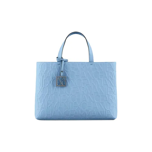 ARMANI EXCHANGEAE Полиэстер Сумка-тоут Сумка для покупок Сумка через плечо Сумка среднего размера Женская Синяя