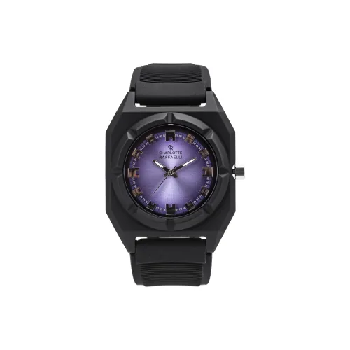 CHARLOTTE RAFFAELLI Кварцевый механизм Унисекс Серия Octagonal Часы 40мм*40мм*12мм Фиолетовый