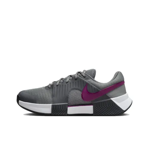 Nike Air Zoom GP Аbrasion Resistant Низкий Топ Кроссовки для тенниса Мужские Серый Фиолетовый