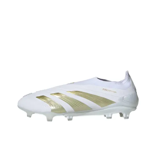 Adidas Predator Elite Slip Resistant Abrasion Resistant Легкие футбольные бутсы унисекс белый золотой