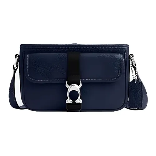 COACH BECK Коровья кожа Сумка через плечо Маленькая Женская Темно-синяя