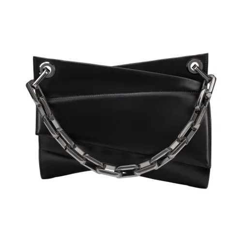 CL LUBOTING Телячья кожа Сумка через плечо Женская Черная