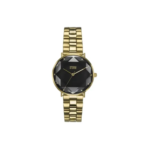STORM ELEXI Collection Кварцевые Женские Часы Наручной Ремешок из Нержавеющей Стали Черный Циферблат