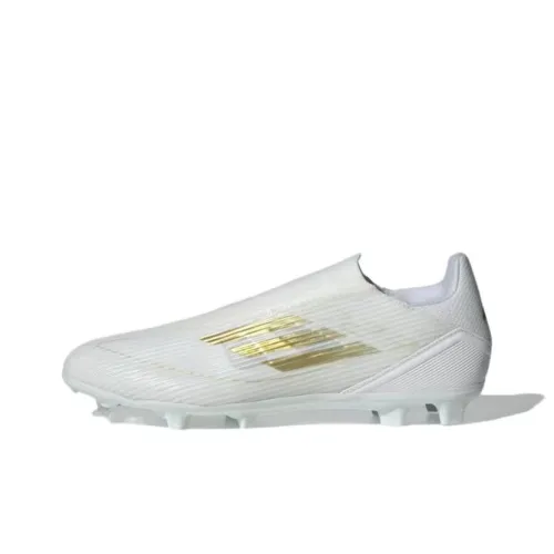 Adidas F50 Противоскользящие устойчивые к истиранию футбольные бутсы унисекс белый золотой