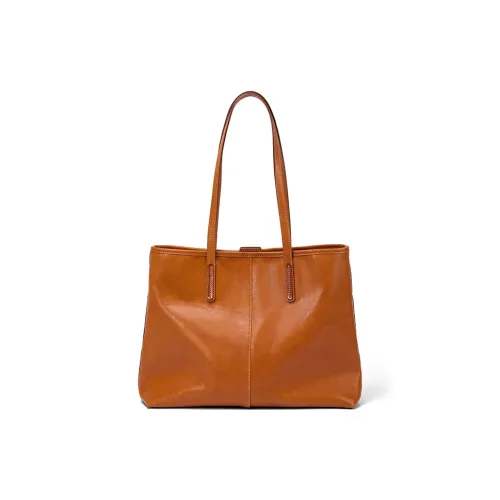 KAISER Коровья кожа Сумка через плечо Женская Карамель Жареный коричневый Сандаловое дерево Черный