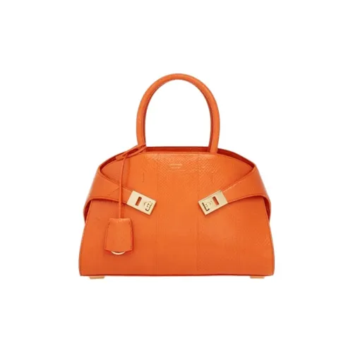 FERRAGAMO Кожа Сумка Маленькая Женская Оранжевая