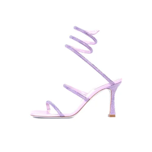 RENE CAOVILLA Cleo One Strap Sandals 8 см Женские Фиолетовые