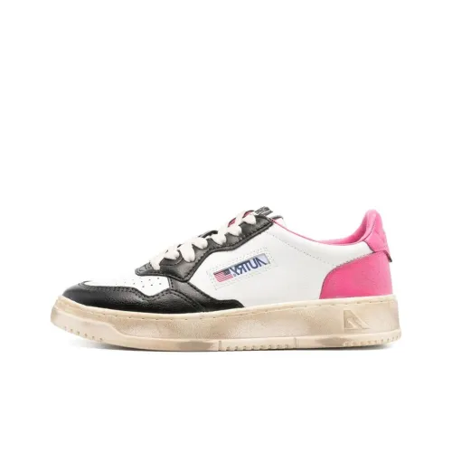 AUTRY Super Vintage Противоскользящие амортизаторы Slip Resistant Low Топ Кроссовки для скейтбординга Women's White Black