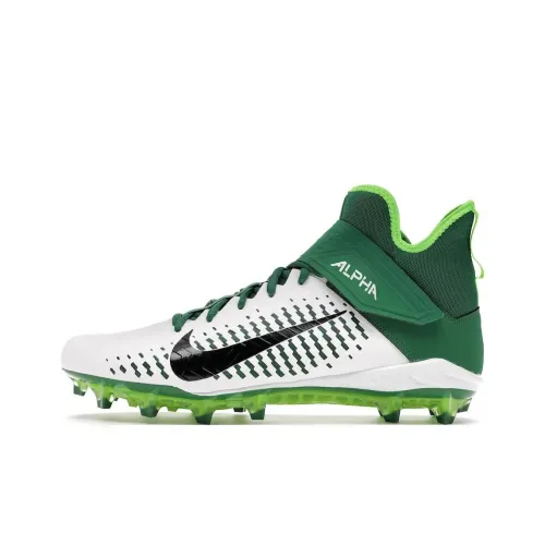Nike Alpha Menace Abrasion Resistant Футбольные бутсы Мужские Белые Зеленые