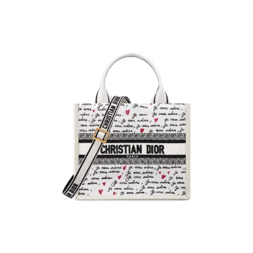 DIOR Коровья кожа с цветным холстом сумка через плечо маленькая сумка белый и черный красный