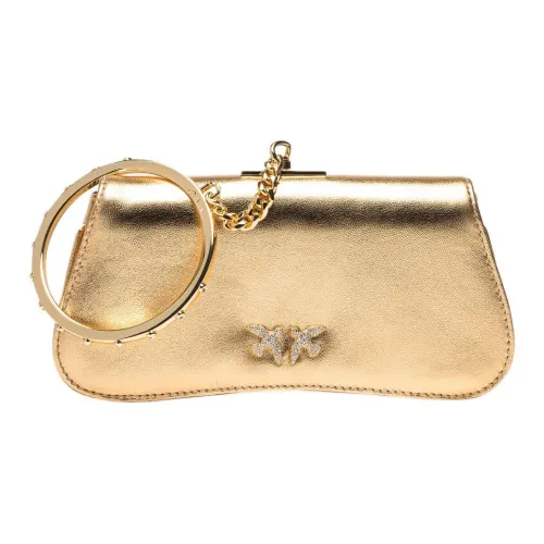 PINKO Овчина Клатч Маленький Женский Золотой