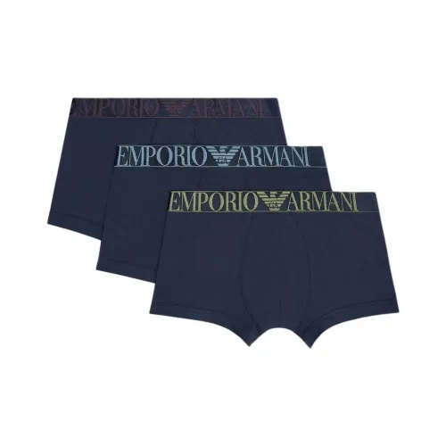 Emporio Armani SS24 Трусы Мужские 3 упаковки Морской синий