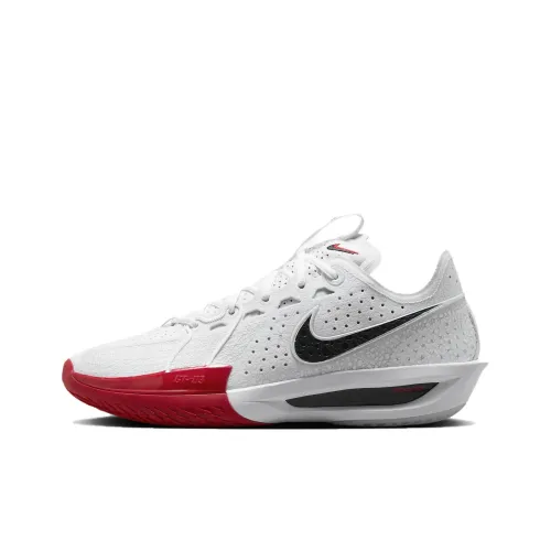 Nike Air Zoom G.T. Cut 3 Low Топ Баскетбольные кроссовки Унисекс Белый Красный