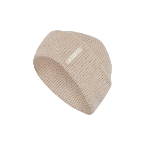 Adidas Акриловая трикотажная ткань смесь шапки-бини Wonder бежевый белый унисекс
