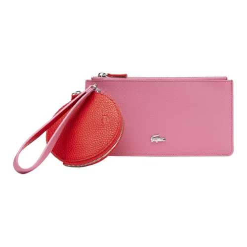 Клатч LACOSTE из PVC (поливинилхлорид) женский розовый